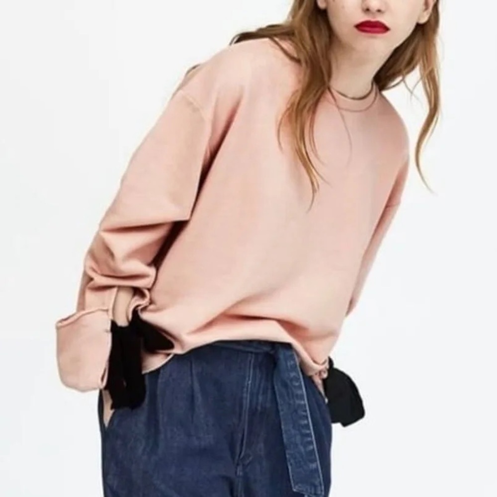 Zara Bow Sleeve Pullover